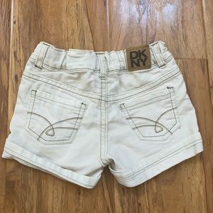 GUC DKNY Light Grey-washed Denim Shorts | 3T